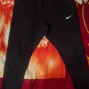 Nike Black Sweatpants with White Logo